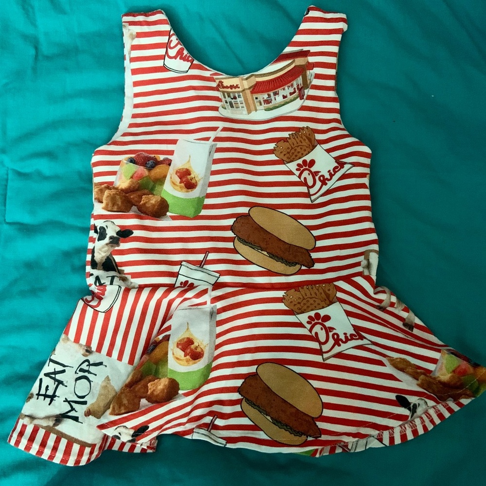 Custom made chick fila peplum